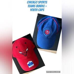 Chicago Bulls & Cubs Youth SnapBack Caps Bundle